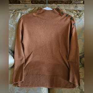 TALBOT classic knit sweater in brown